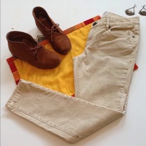Beige curdoroy pants